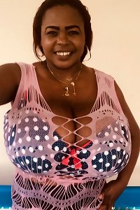 expressed globes on Dominican stretching Her Clothes